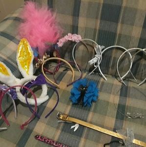 Bunch of stylish headbands belts bows